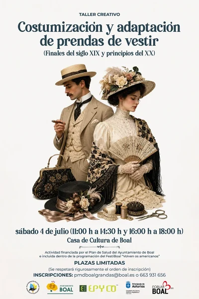Taller creativo de costumización y adaptación de prendas de vestir